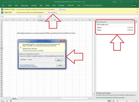 smart card excel|Digital signatures and code signing in workbooks in Excel.